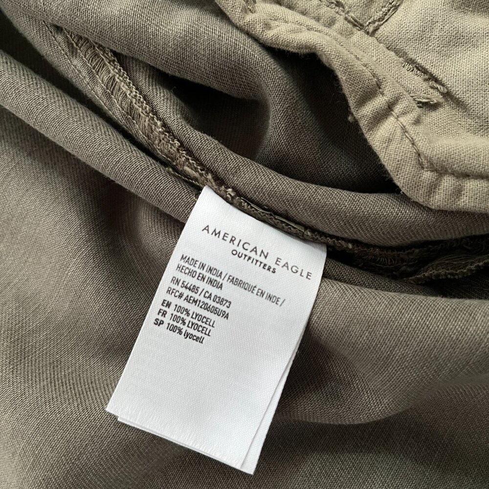 AEO American Eagle Hooded Military Jacket (Green) XS - Picture 11 of 12